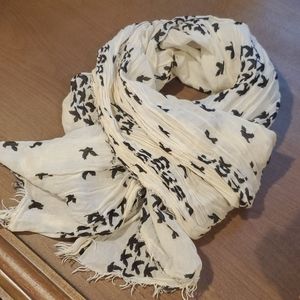 Bird print scarf